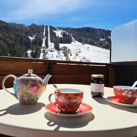 Apartment A Pra-loup Avec Balcon Et Vue Sur Montagne - Fr-1-165a-80 *